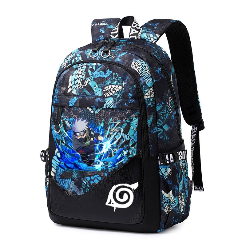 Naruto Ninja School Backpack Lightweight Large-Capacity Bag