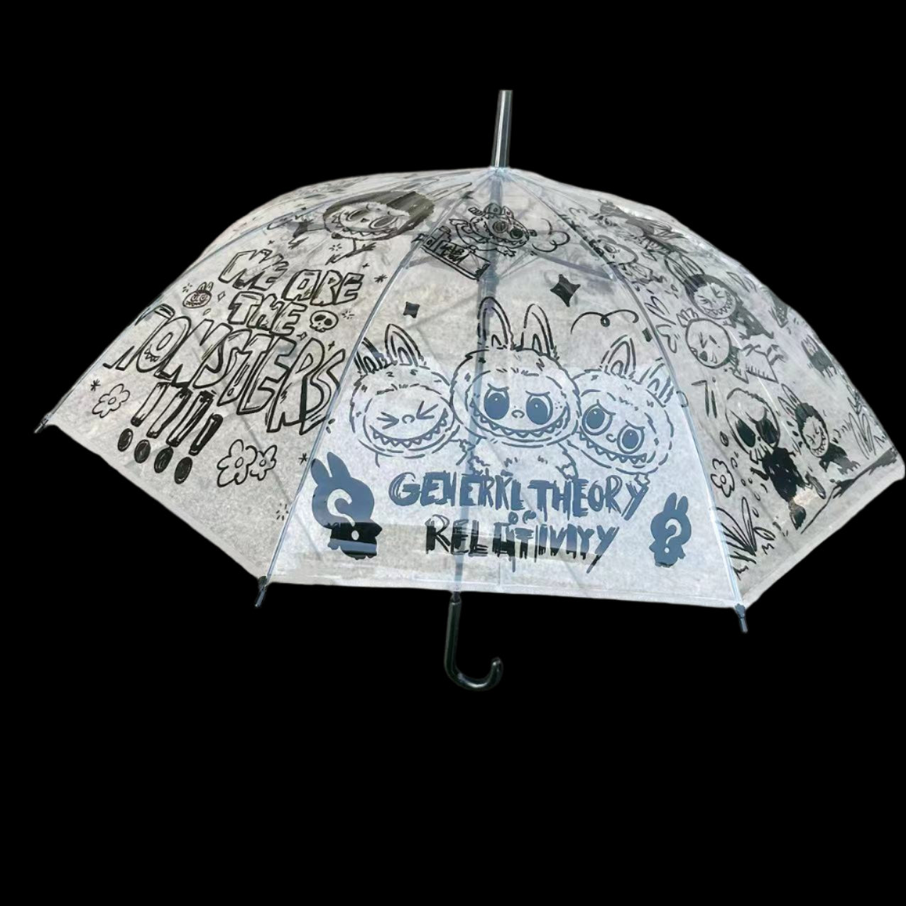 Labu Transparent Auto-Open Umbrella Cute Folding Anime Style for fans