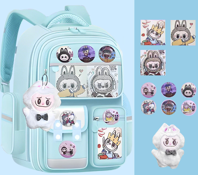 Light blue Labubu Backpack