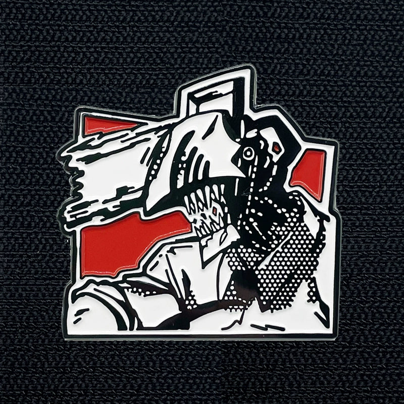Chainsaw Man Electric Time Pawa Metal Brooch Comic-Style Badge for School Bag Decoration & Collection