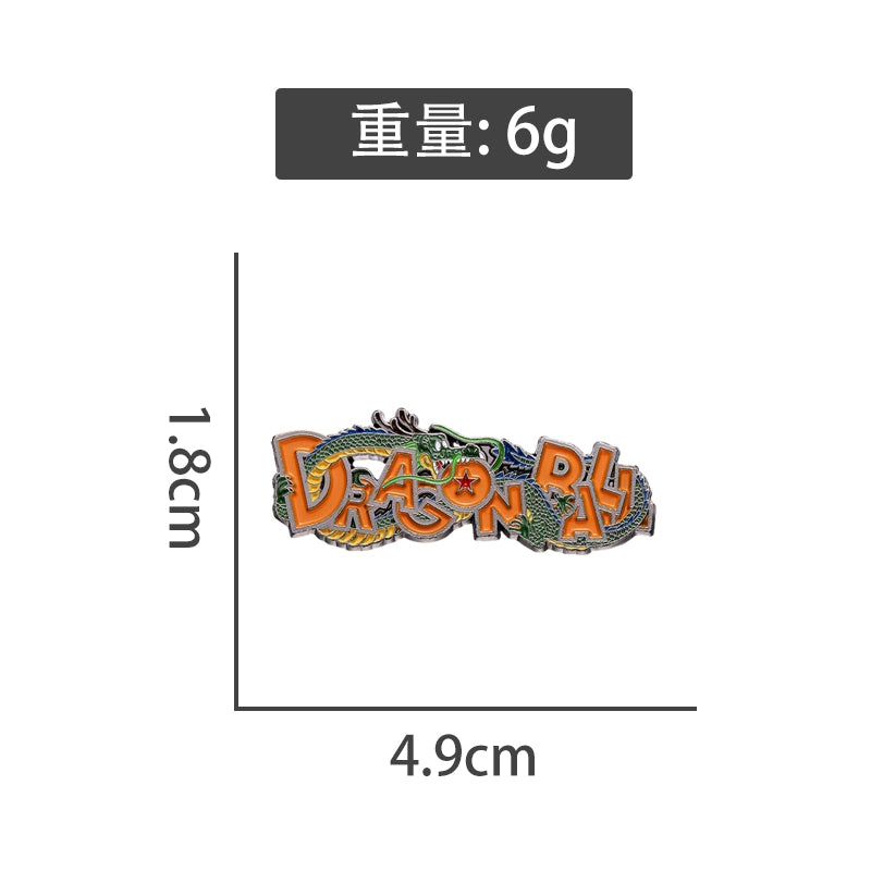 Dragon Ball Goku Metal Brooch Monkey King Anime Pin Accessory