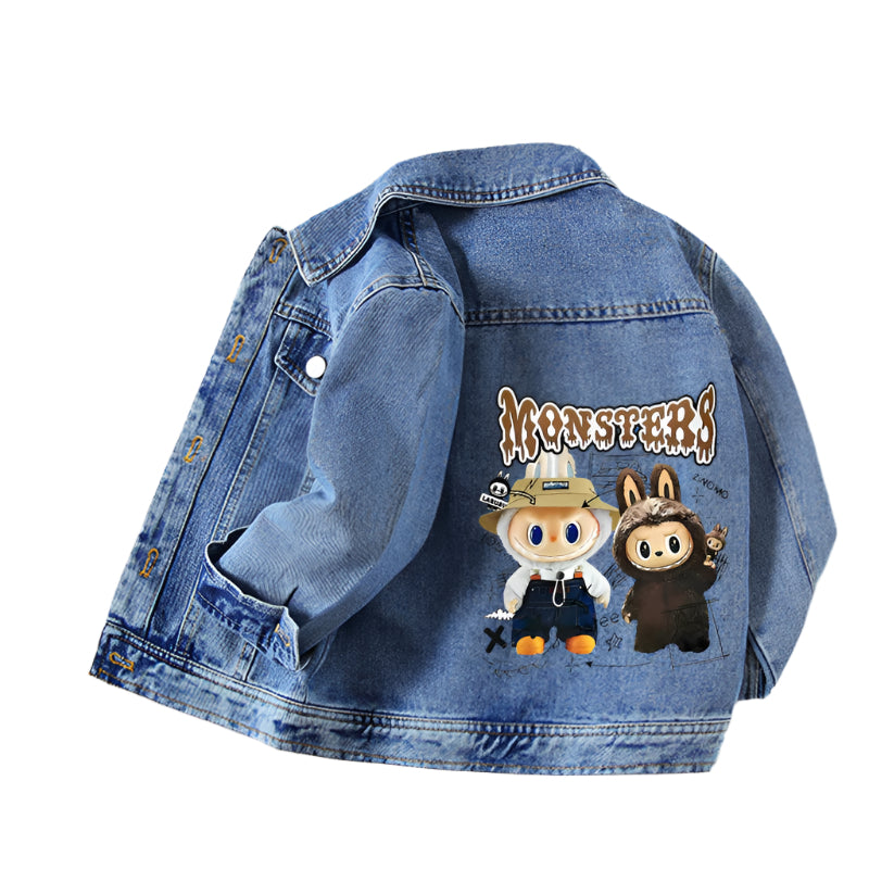 Anime Rabu Cloth Kids Denim Jacket | Autumn Street Mode