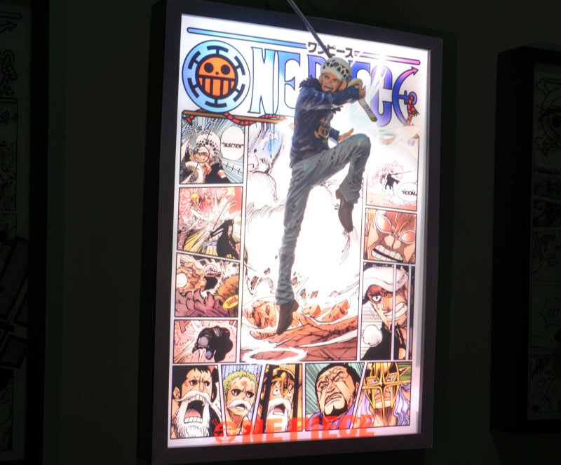 One Piece Legends 3D Stereo Light Frame Luffy, Zoro, Sanji, Nami, Ace & More