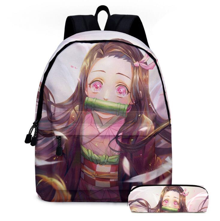 Super Moon Blade 3D Print Anime Backpack 2-Piece School Bag Set