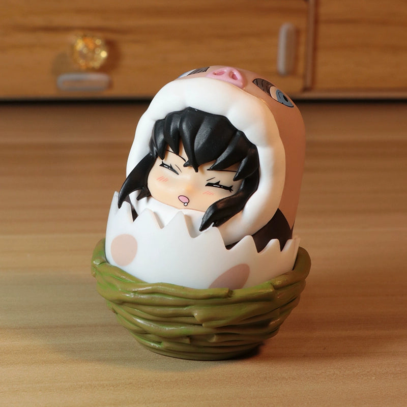 Demon Slayer Wobble Squad Nezuko, Tanjiro, Zenitsu & Inosuke Tumbler Figures