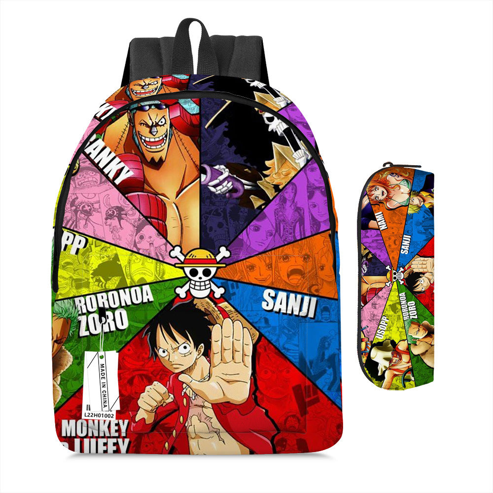 One Piece Luffy Adventure School Backpack Set 2-Piece Combo