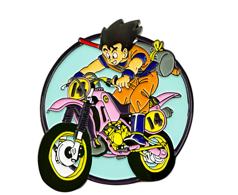 Dragon Ball Wukong Metal Brooch Anime Badge for School Bag.