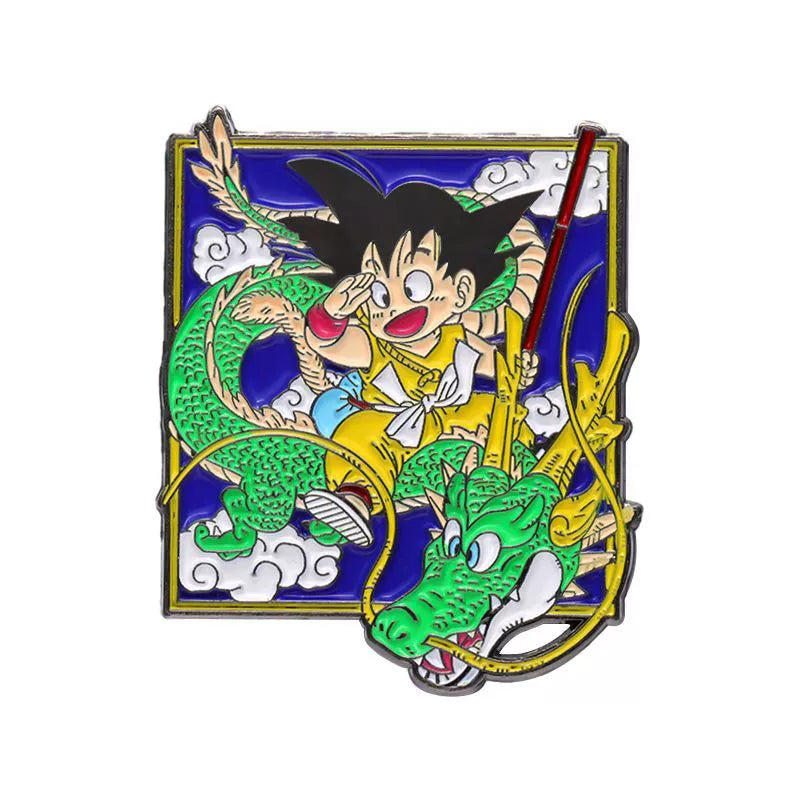 Dragon Ball Goku Metal Brooch Monkey King Anime Pin Accessory