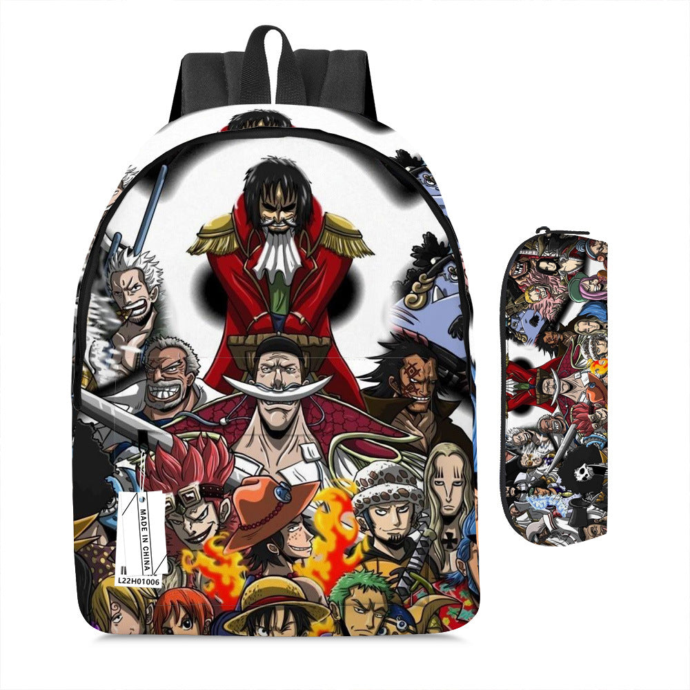 One Piece Luffy Adventure School Backpack Set 2-Piece Combo