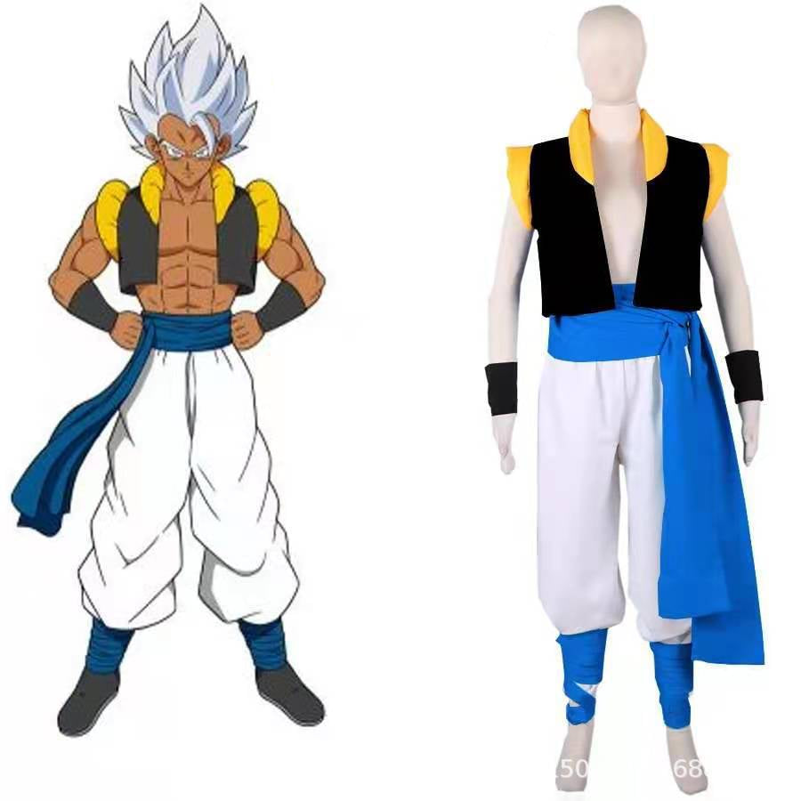 Dragon Ball Heroes Goku Cosplay Set | Anime Practice Suit for Halloween & Events