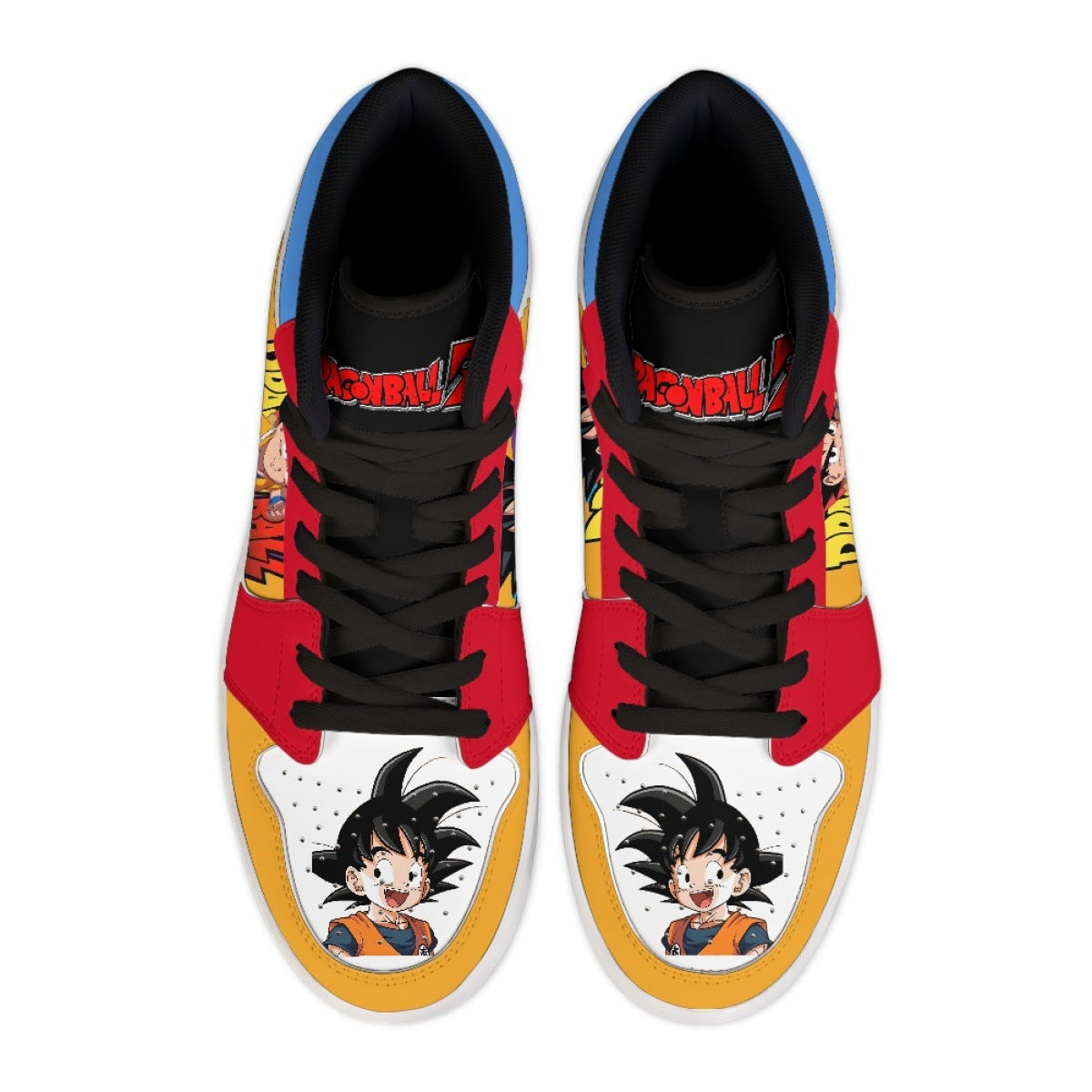 Dragon Ball Goku High-Top Sneakers Cute Anime Shoes for Men, Women & Couples Cross-Border
