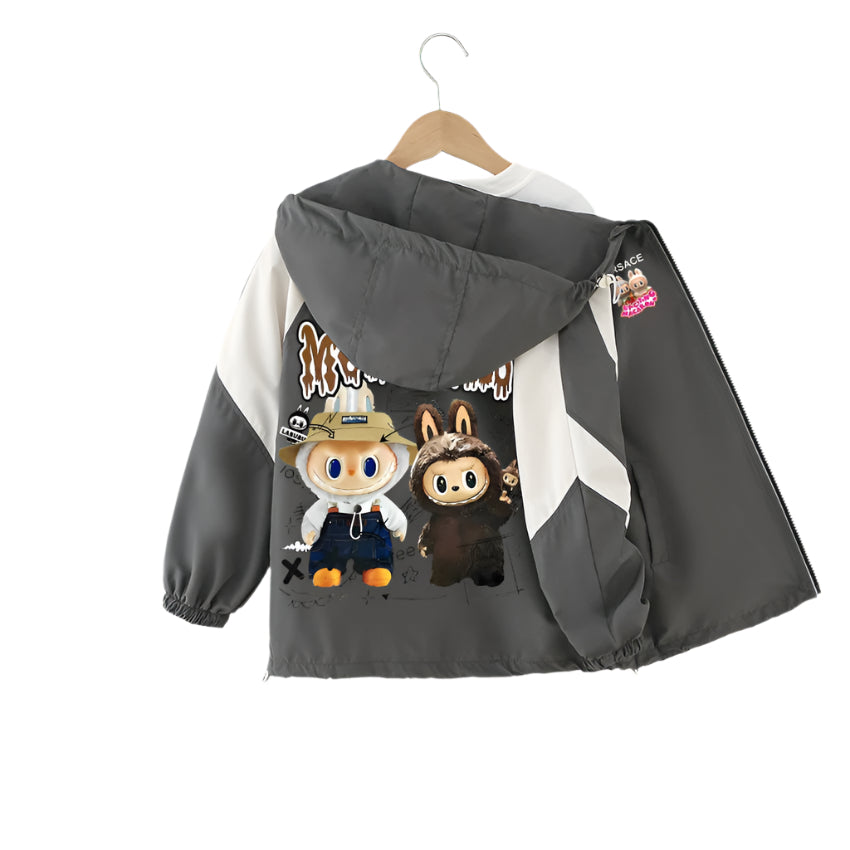 Rabu girls' autumn jacket- new foreign style children's autumn hooded Jacket