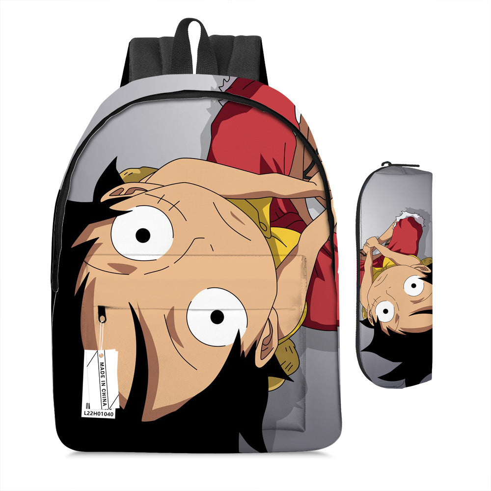 One Piece Luffy Adventure School Backpack Set 2-Piece Combo