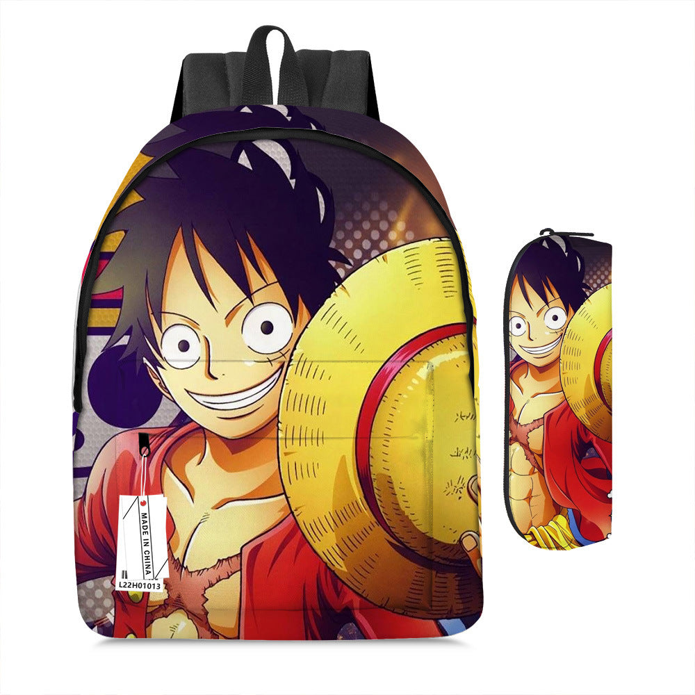 One Piece Luffy Adventure School Backpack Set 2-Piece Combo