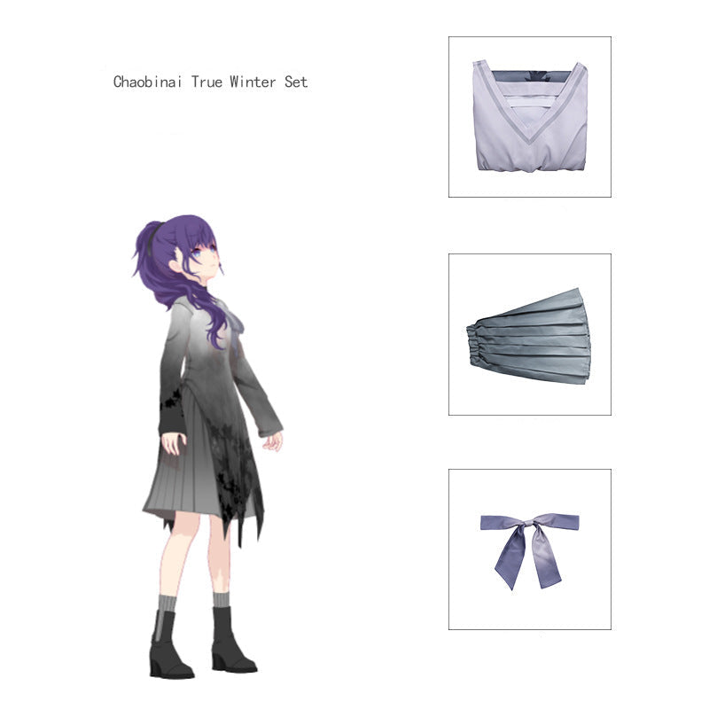 Yoizaki Hoshimi Virtual Idol Skirt Set Cute 2D Fashion for Daily Wear!