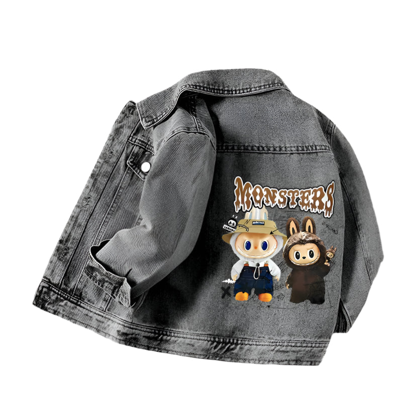 Anime Rabu Cloth Kids Denim Jacket | Autumn Street Mode