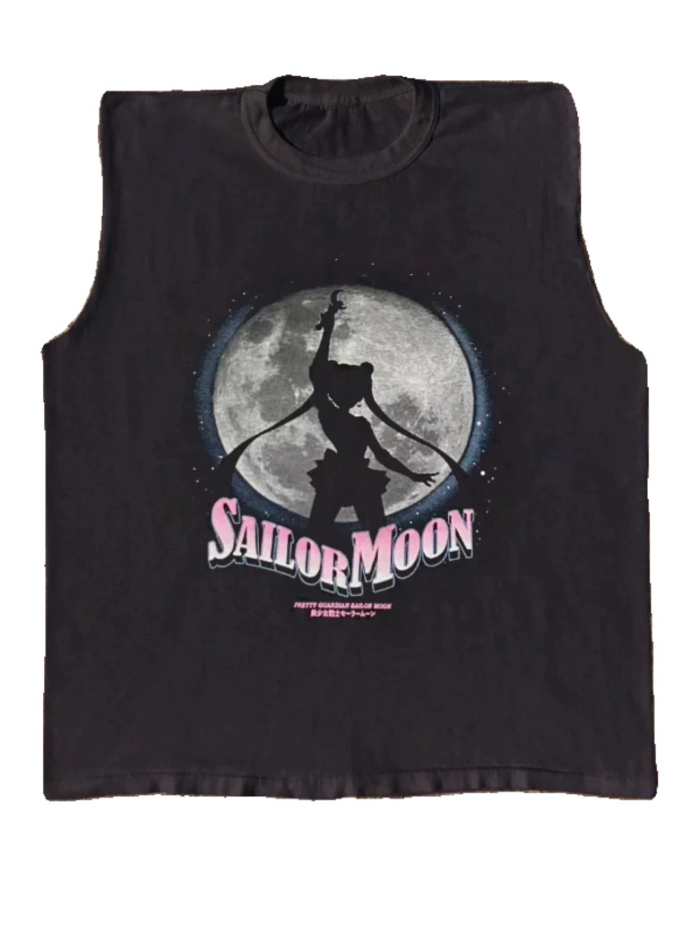 Outer Senshi Mode Pluto x Saturn Chopped Sleeve Tee