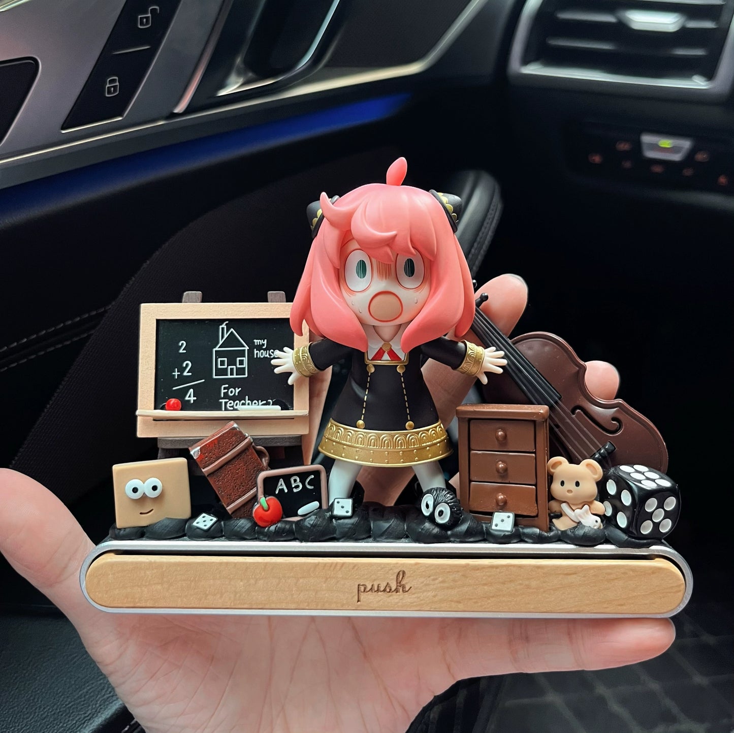 Anya Parking Plate Car Ornament Spy x Family Moving Car Gift for Anime Fans