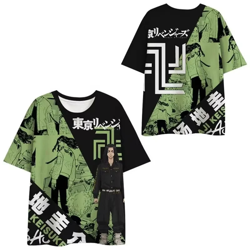 Tokyo Revengers Oversized T-Shirt – 3D Print Streetwear for Time-Leaping Legends