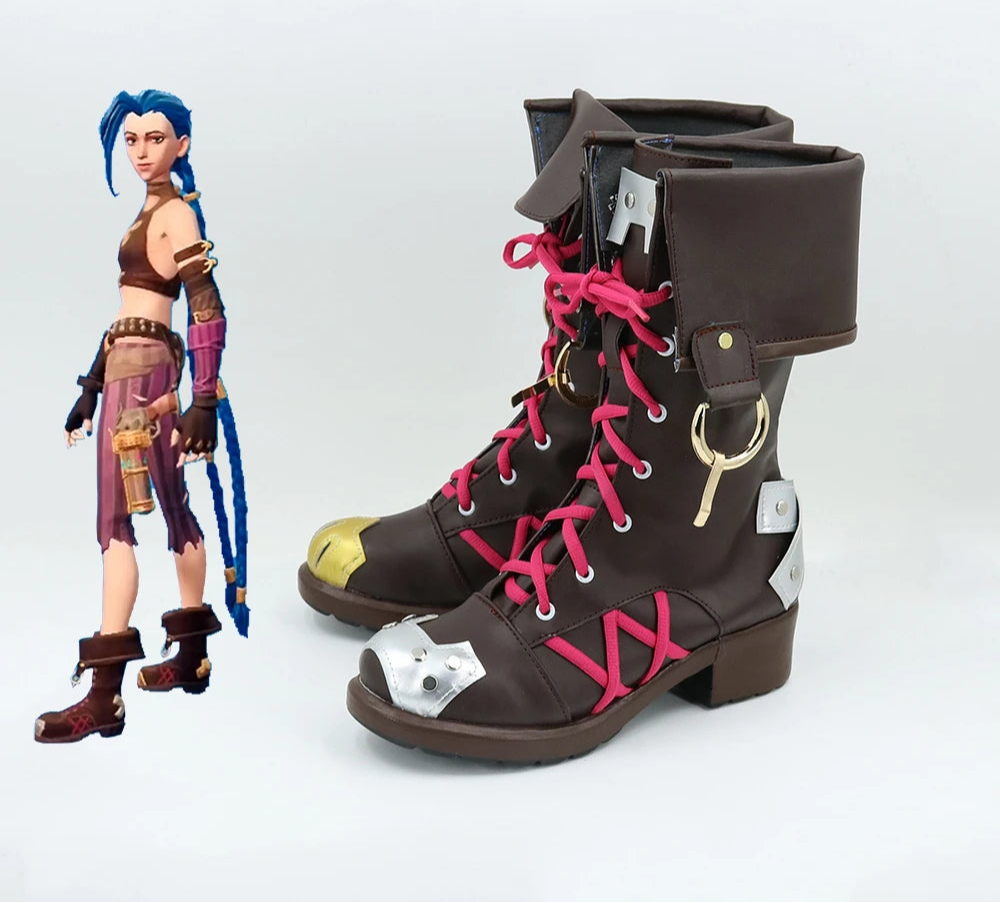 Men & Women Jinx Cosplay Boots – Arcane-Style Mayhem with Gamer Girl Energy