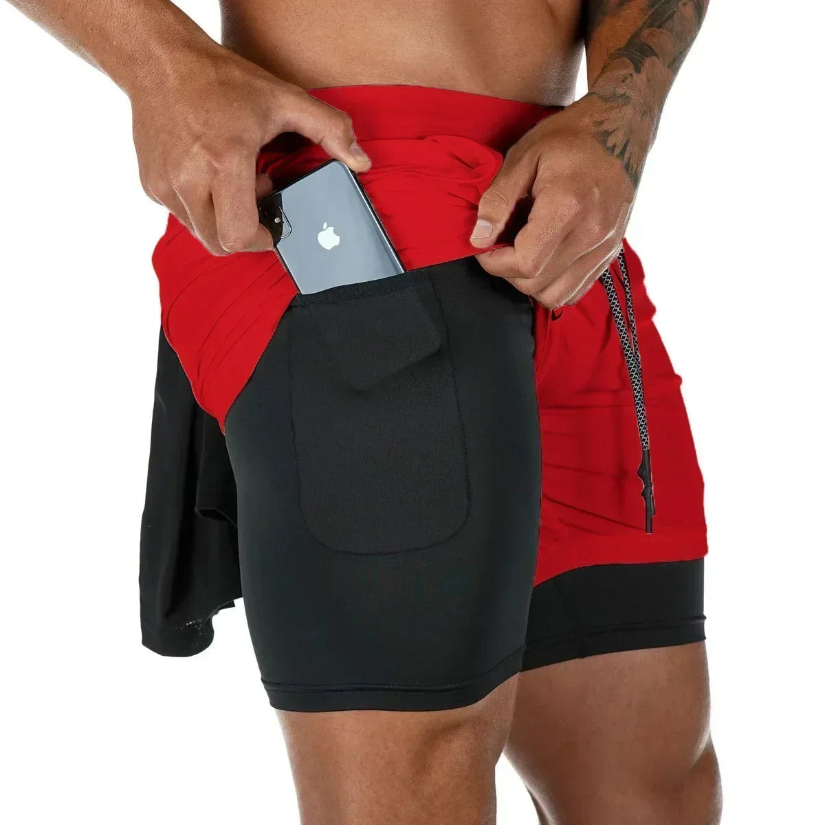 Berserk Men's 2-in-1 Sports Shorts – Quick-Dry & Gym-Ready