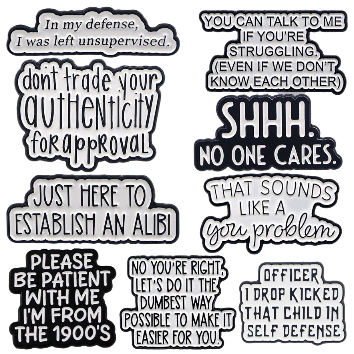 Say It Out Loud Pins: Quote Mode Activated