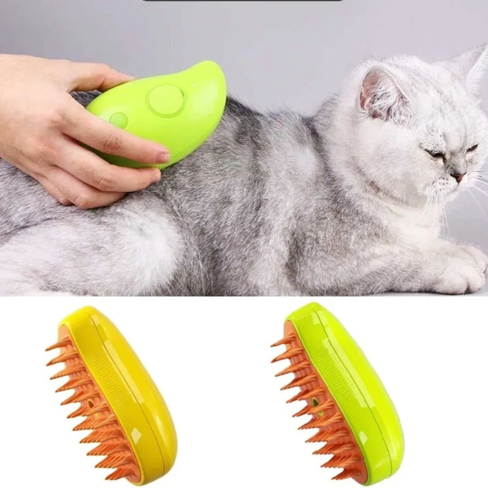 Grooming Brush 3 in 1 Electric Sprays Massage Combs for your purry cat!