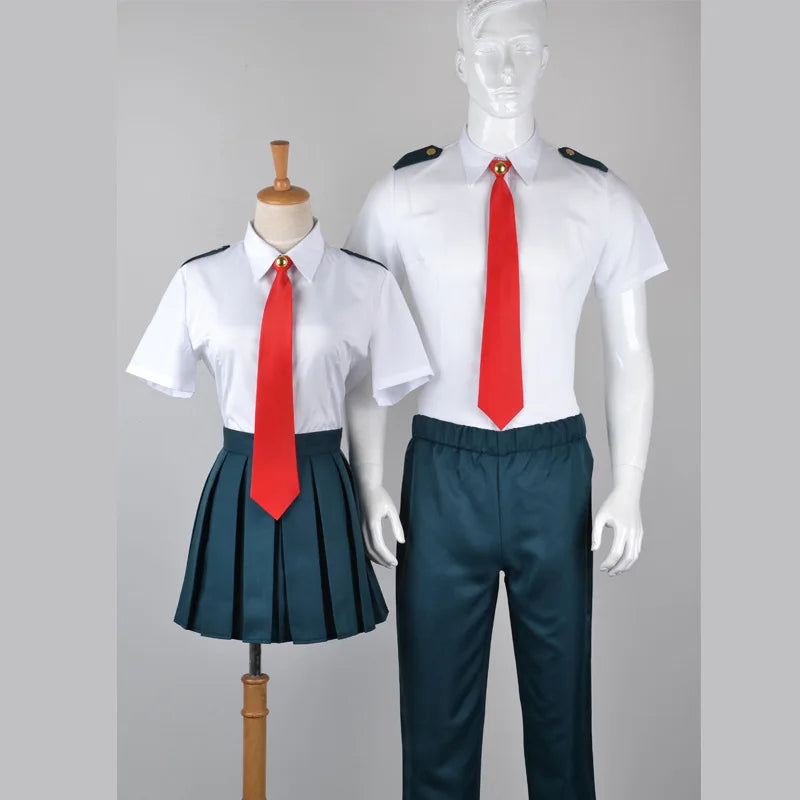 My Hero Academia School Uniform Cosplay – Midoriya & Todoroki Unisex Set + Wig