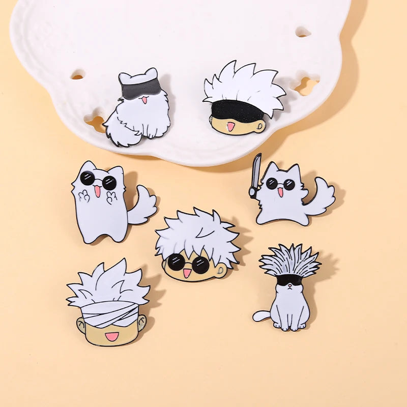 Gojo Meowtoru: Cursed Cuteness Pin