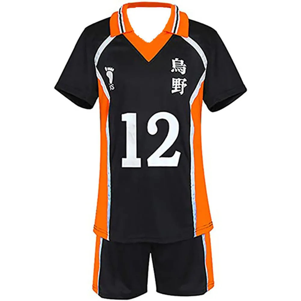 Haikyuu!! Karasuno & Nekoma Volleyball Cosplay Set – Hinata Shoyo-Inspired Sportswear + Knee Pads
