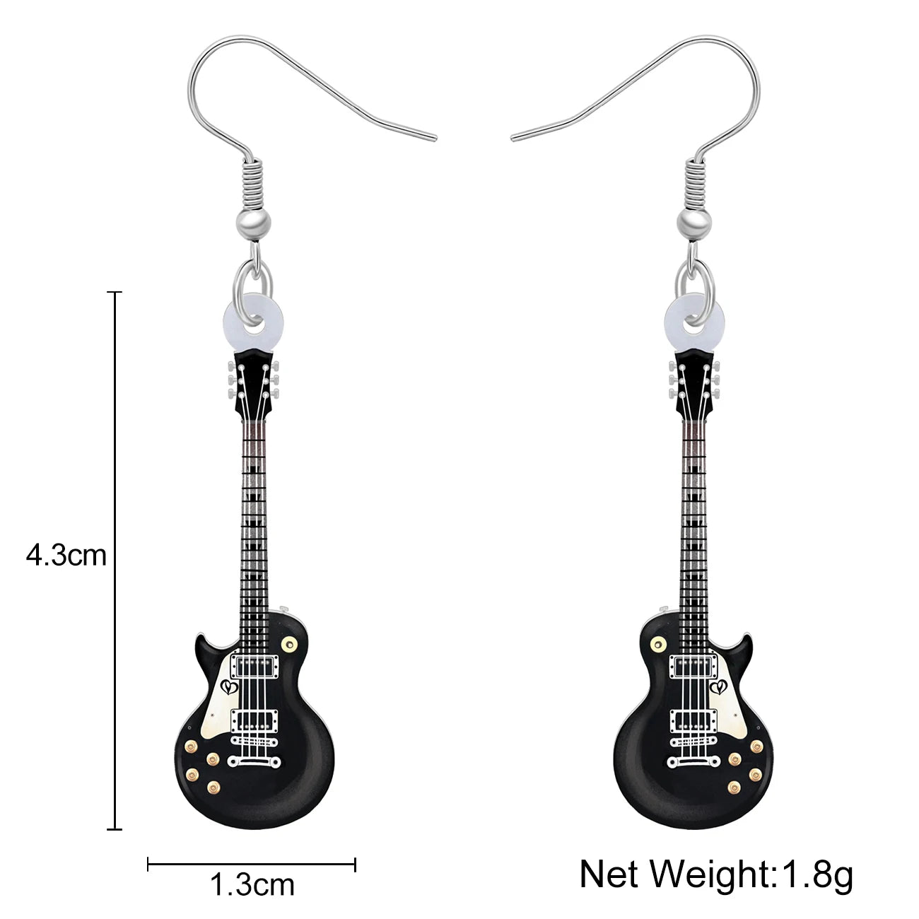 Anime Guitar Dangle Earrings Musical Instruments