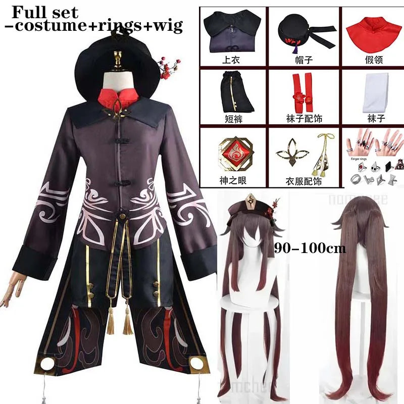 Hu Tao Cosplay Outfit – Ghostly Glam for Genshin Impact Queens