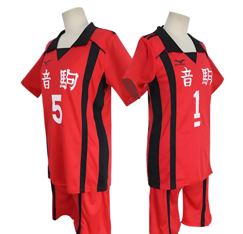 Haikyuu!! Karasuno & Nekoma Volleyball Cosplay Set – Hinata Shoyo-Inspired Sportswear + Knee Pads