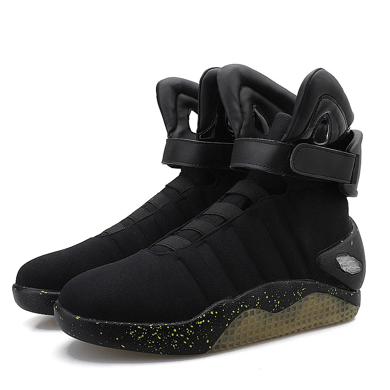 LED Glowing Future Boots – USB Rechargeable Anime Techwear for Men & Women