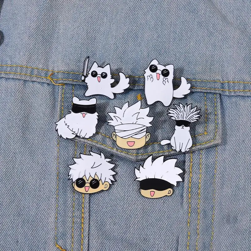 Gojo Meowtoru: Cursed Cuteness Pin