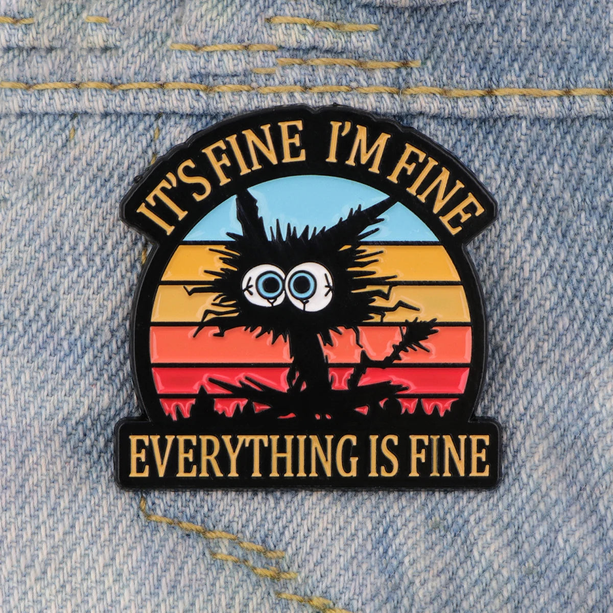 Sassy Cat Pin: Paws & Punchlines