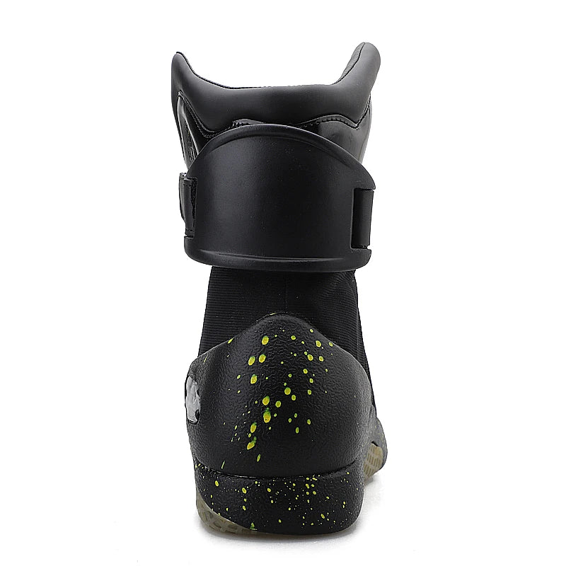 LED Glowing Future Boots – USB Rechargeable Anime Techwear for Men & Women