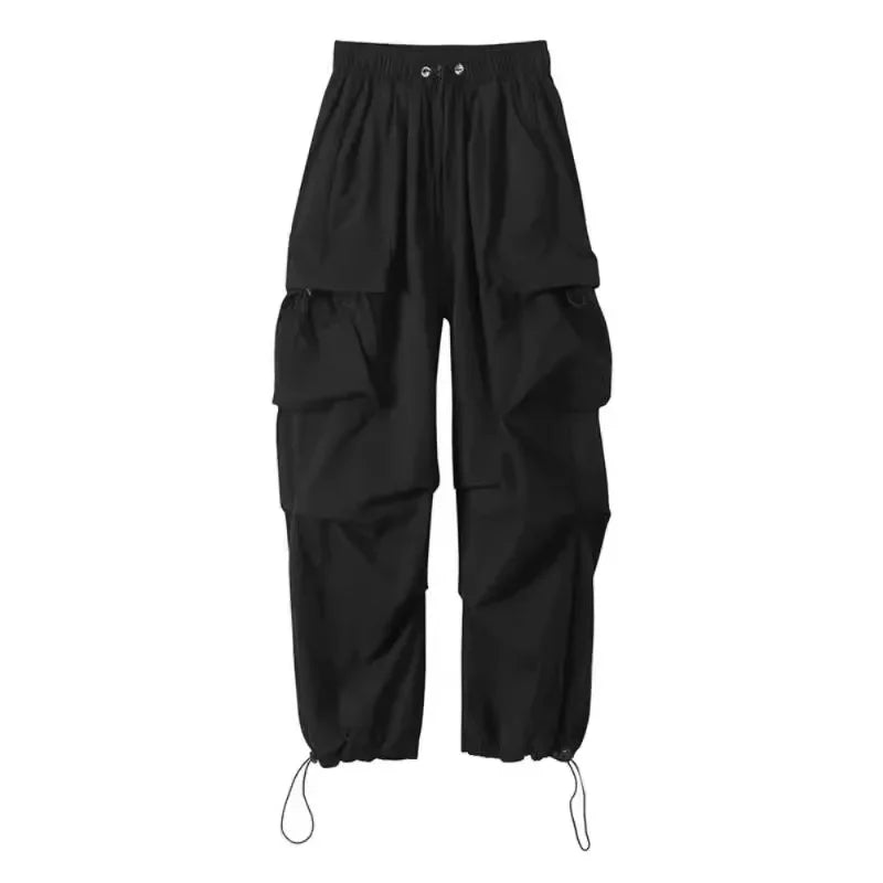 High-Waisted Cargo Pants – Anime Streetwear Meets American Cool