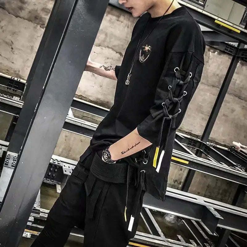Techwear Anime T-Shirt – Harajuku Y2K Street Style for Men & Women