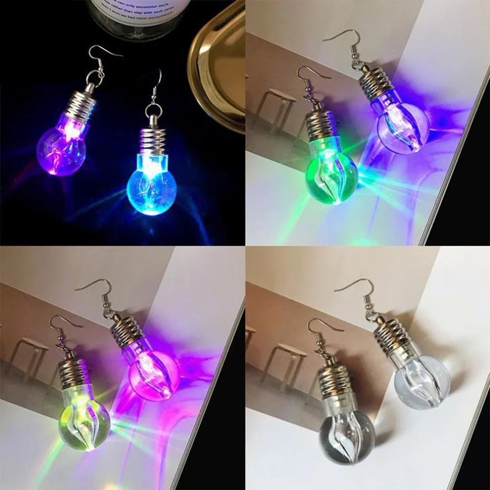 1pair Light Bulb pendant earring