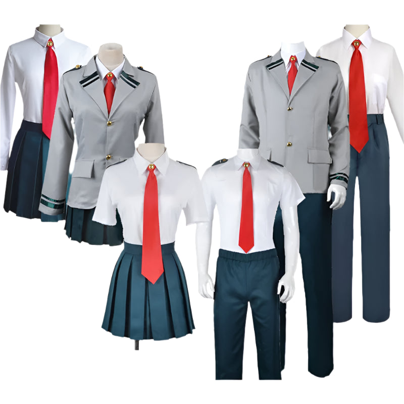 My Hero Academia School Uniform Cosplay – Midoriya & Todoroki Unisex Set + Wig