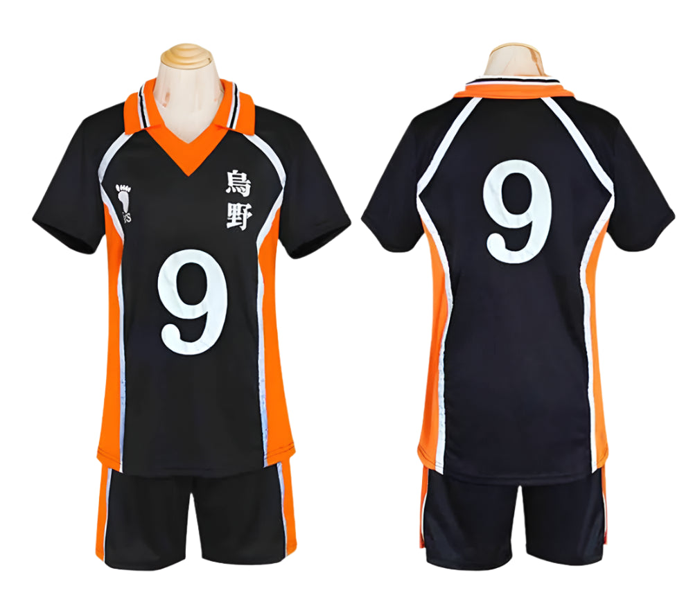 Haikyuu!! Karasuno & Nekoma Volleyball Cosplay Set – Hinata Shoyo-Inspired Sportswear + Knee Pads