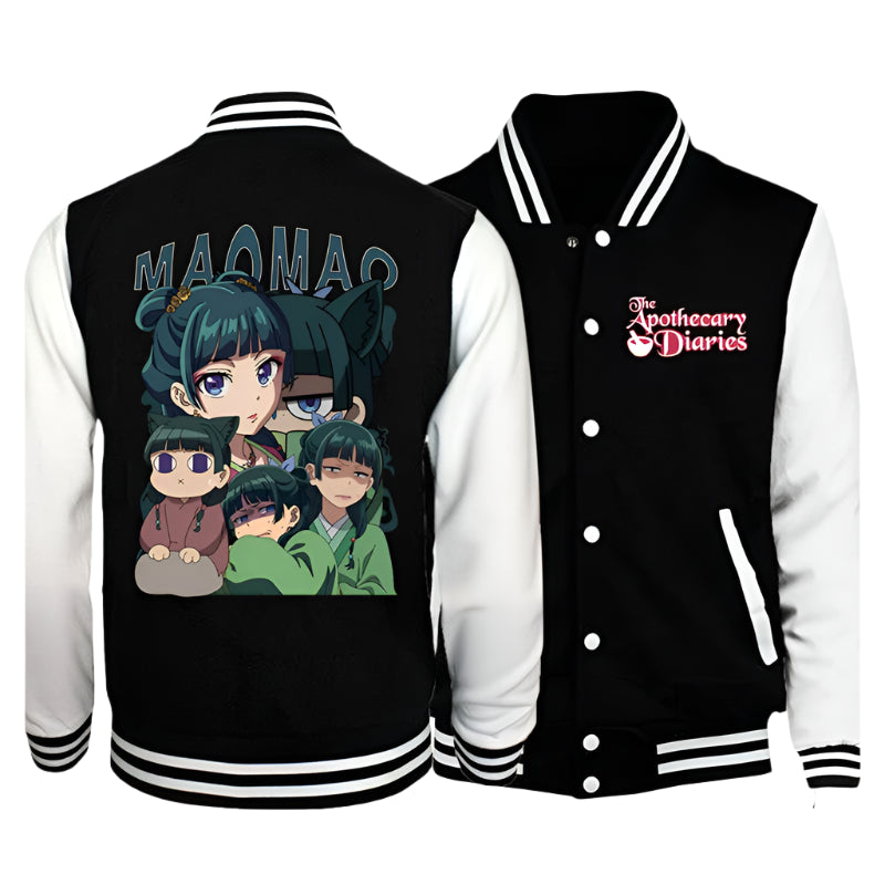 Maomao Baseball Jacket – Apothecary Diaries Anime Drip with Cozy Hip Hop Vibes