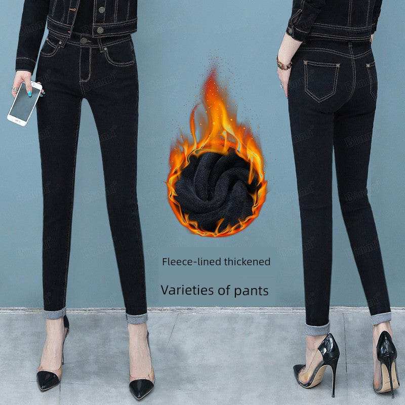 Black Slim-Fit Denim Pencil Pants – Anime Chic with Sleek Minimalist Vibes
