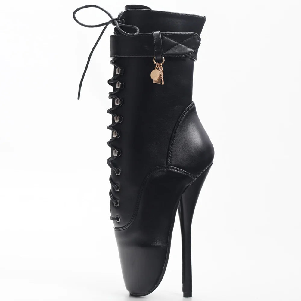 Extreme Goth Ballet Boots – 7-Inch Fetish Fantasy with Anime Villain Energy