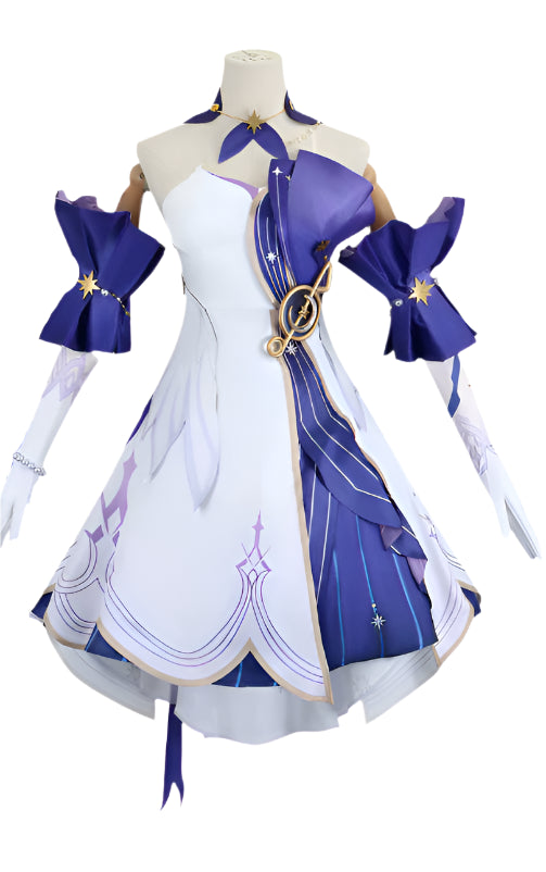 Robin Cosplay Costume – Honkai: Star Rail 3D Print Dress + Wig Full Set