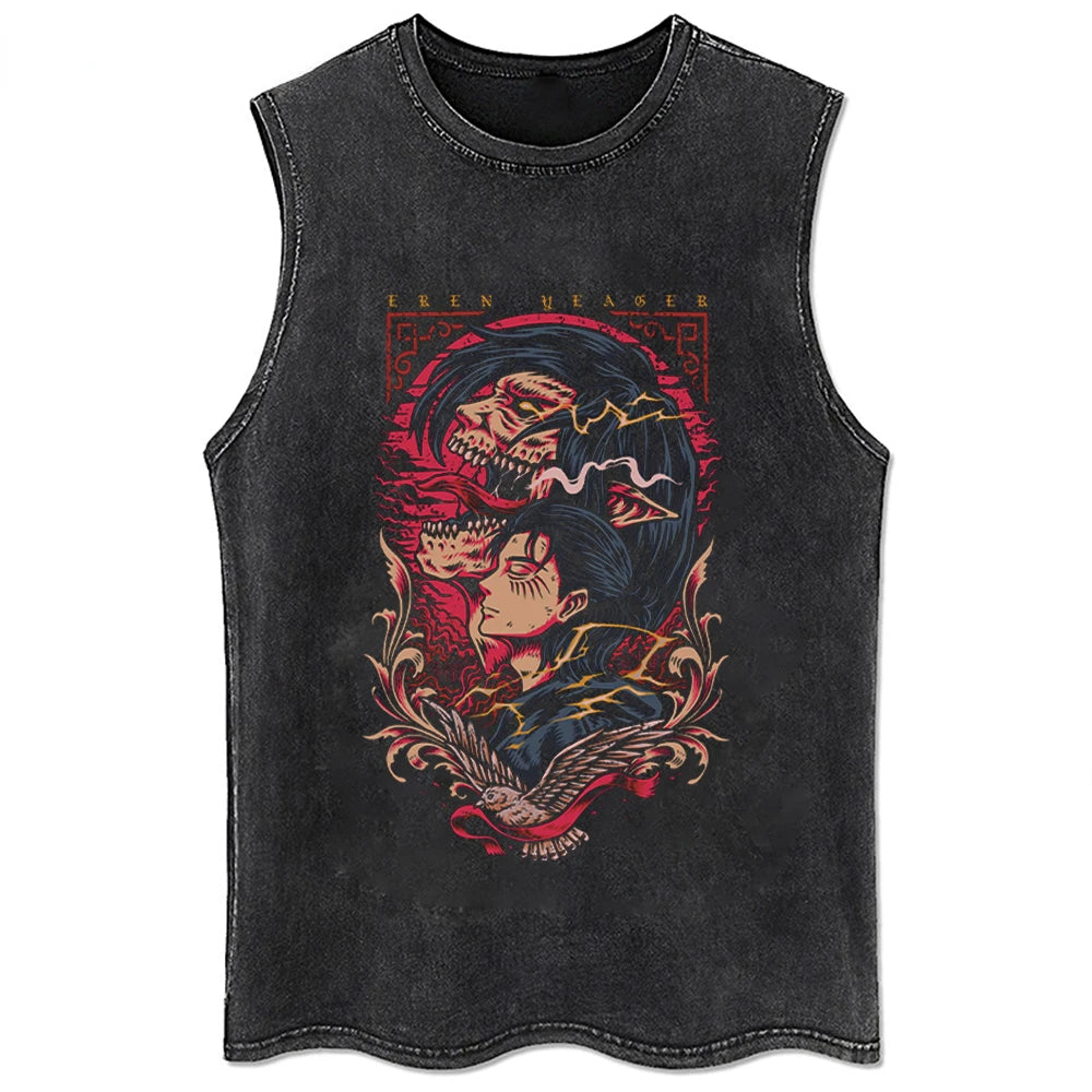 Titan Slayer Drip Tee: Vintage Recon Style