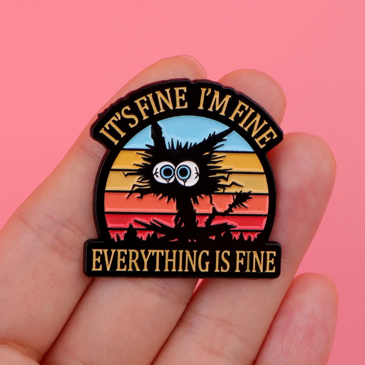 Sassy Cat Pin: Paws & Punchlines