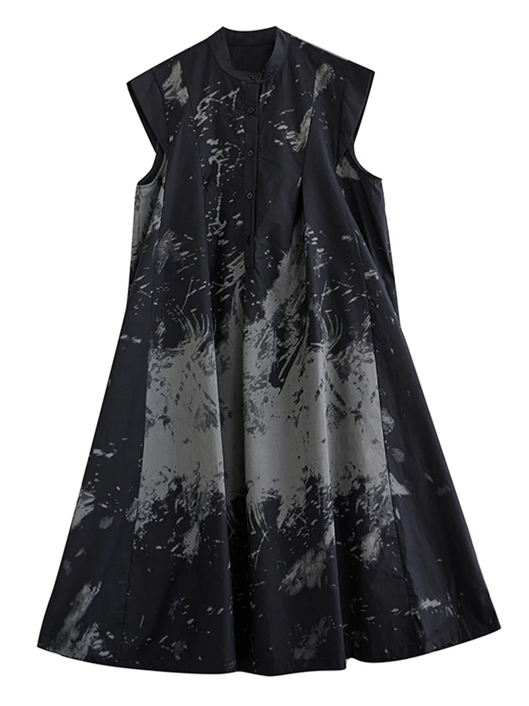 Midnight Sakura Dress – Vintage Flow, Anime Glow