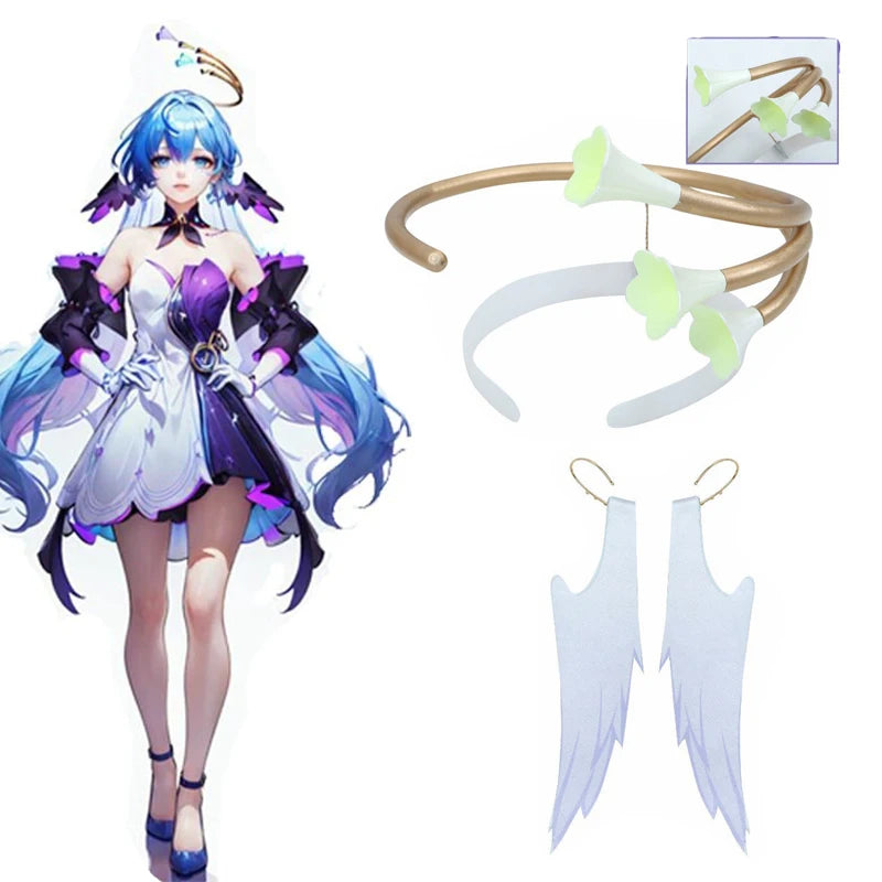 Robin Cosplay Costume – Honkai: Star Rail 3D Print Dress + Wig Full Set